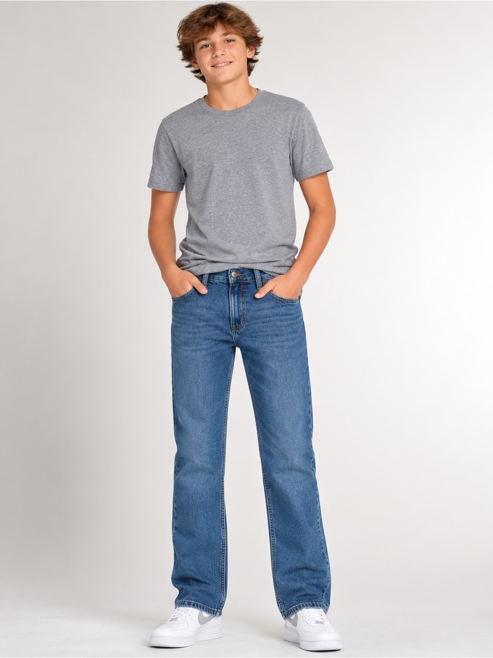 Wrangler Boys 14R Classic Straight Jeans Casual Classic School Adjustable Waist
